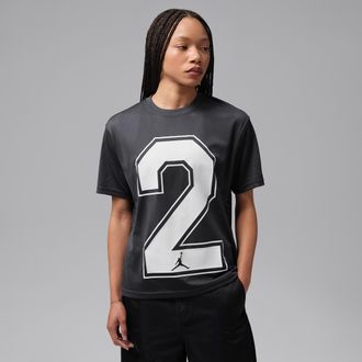 Nike Jordan Womens Jordan Flight Girlfriend T-Shirt in Grey | IW1299-060