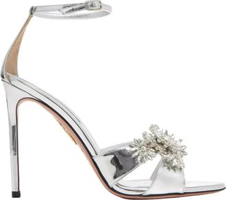 Aquazzura Dames, Schoenen, Grijs, Maat: 38 EU Leer