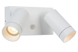 Lucide TAYLOR Dimmable Rotatable Stylish Outdoor Wall Spotlight 2xGU10 in White