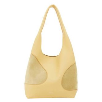 Ferragamo Cut-Out Detailing Hobo Bag in Butter
