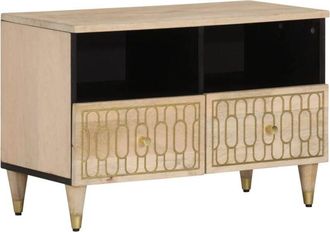 vidaXL Tv Cabinet 70x33x46 cm Solid Wood Mango Vidaxl
