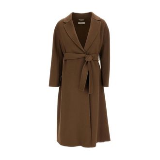 Max Mara Belted Robe Coat - female - Max Mara - Belted Coats - Brown - XS - Coats