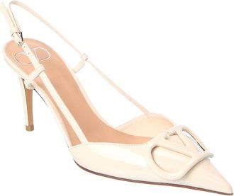 Valentino Vlogo Signature 60 Patent Slingback Pump