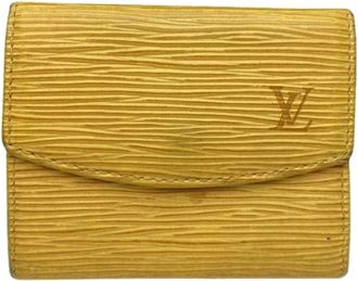 Louis Vuitton Pre-owned Wallets, female, Yellow, Size: ONE SIZE Pre-owned Leather Wallet