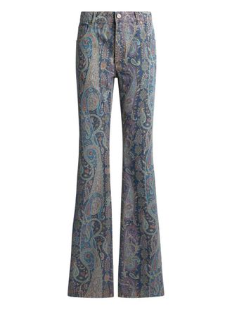 Etro Etro Schlagjeans mit floralem Paisley-Muster