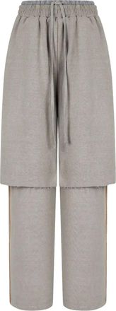 TOMBOY layered skirt trousers - Grey