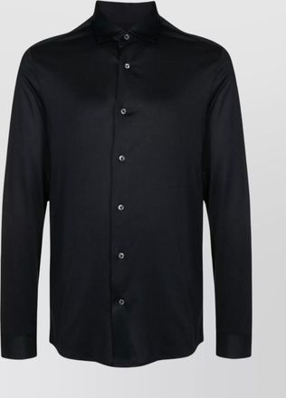 Emporio Armani curved hem logo shirt