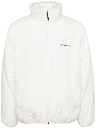Aape By A Bathing Ape Moonface logo-patch jacket - men - Polyester/Polyester/Polyester - M - Neutrals