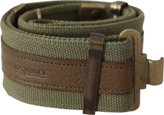 Ermanno Scervino Leather Rustic gold Buckle Womens Belt