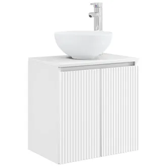 vidaXL Vanidad Con Lavabo De Pared Blanco 49,5 X 41 X 64,5 Cm Vidaxl