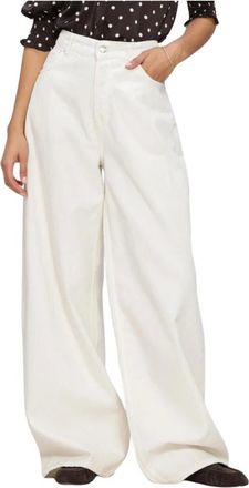 Est'seven Broeken, Dames, Beige, L, Dames Jeans Evi Jeans 26