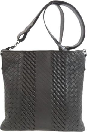 Bottega Veneta Pre-owned Vintage Schoudertas - Dames - Vintage Schoudertas - Zwart - ONE Size - Leer - Vintage