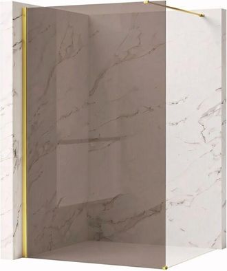 Rea Pared De La Ducha Rea Flexi Brown Gold 140