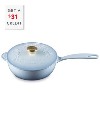 LE CREUSET Holly Collection Round Saucier With $31 Credit