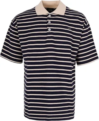 A.P.C. Blue Striped Polo