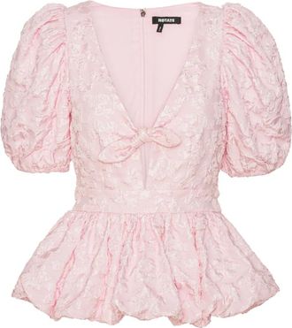 Rotate Top con maniche a palloncino - Rosa