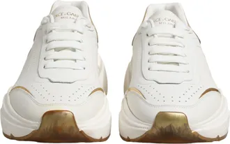 Dolce & Gabbana White Gold Daymaster Low Top Sneakers Womens Shoes (Pre-Owned)