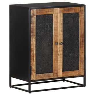 vidaXL Aparador De Madera De Mango Rugosa 60x35x75 Cm Vidaxl