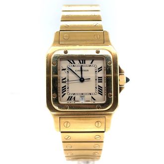 Cartier Pre-owned Cartier Santos Galbee Quartz Silver Dial Unisex Watch 887901