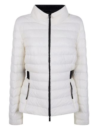 Moncler quilted belted jacket - White