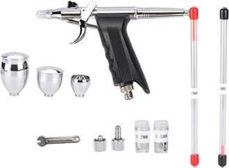 OEM Kit Compresor De Aer&oacute;grafo De Doble Acci&oacute;n, Herramientas De Pulverizaci&oacute;n Art&iacute;stica Para Manualidades Y Pintura De Pasteles