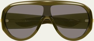 Bottega Veneta Shield Acetate Sunglasses