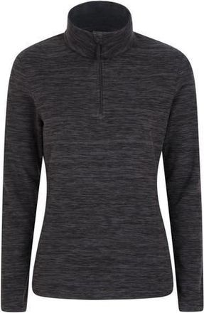 Mountain Warehouse Snowdon Melange Fleece Top in Black at Nordstrom, Size 14