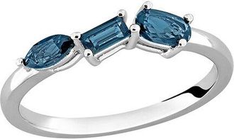 Rina Limor Silver 0.70 Ct. Tw. Blue Topaz - London Ring