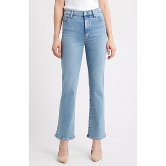 Frame Denim Le Sleek High Waist Ankle Straight Leg Jeans in Ripple at Nordstrom, Size 27