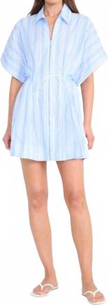 Staud Cori Dress In Ventura Stripe