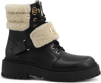 Liu Jo Rumi 40 Enkelboot - Dames - Veterlaarzen - Zwart - 37 EU - Leer - Schoenen