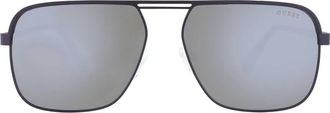 Guess Green Mirror Navigator Mens Sunglasses GU6939 02Q 58