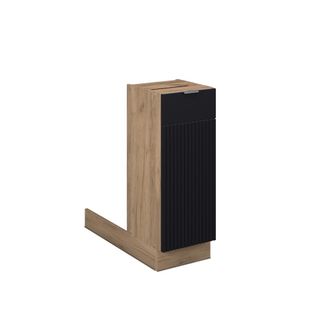 Vicco Isla De Cocina Fame-line, Rayas Negras, 30 Cm Sin Encimera