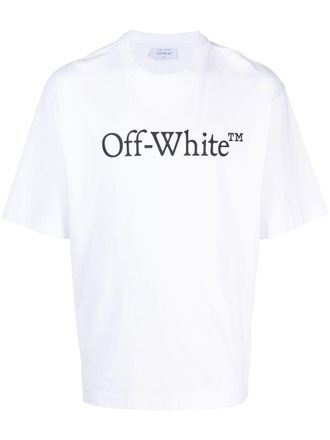 Off-white Bookish logo-print cotton T-shirt - men - Cotton - M