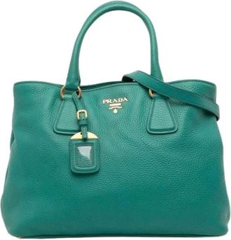 Prada Pre-owned Handbags, female, Blue, Size: ONE SIZE Pre-owned Vintage Handbag