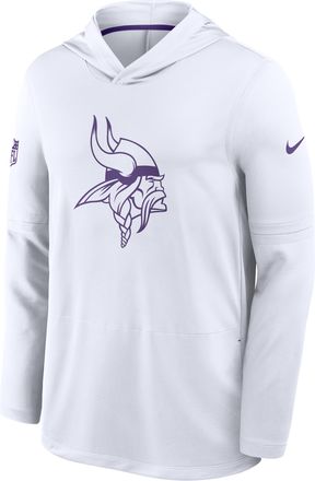 Nike Minnesota Vikings Alt Nike Mens Dri-FIT NFL Long-Sleeve Hooded Top in White | 03B9082K9M-2R0