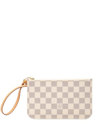Louis Vuitton 2017 Damier Azur Neverfull PM pouch - Bianco