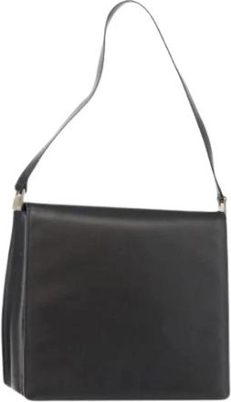 Gucci Pre-owned Shoulder Bags, female, Black, Size: ONE SIZE Pre-owned Vintage Leather Shoulder Bag