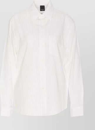 Pinko striped long sleeve shirt with chest pocket