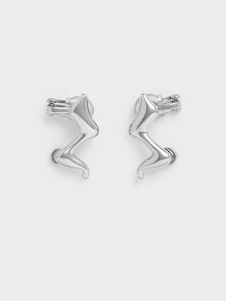 Charles & Keith Emilia Wavy Stud Earrings