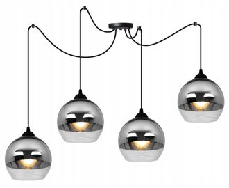 OEM Elegante L&aacute;mpara Colgante Led Ara&ntilde;a Cromada
