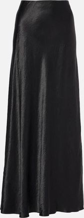 Vince High-rise satin maxi skirt