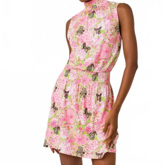 Lilly Pulitzer Sherah Skirted Romper In Pistachio Macaron Bees Knees