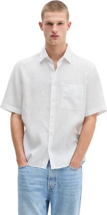 Marc O'Polo Leinenhemd MARC OPOLO, Herren, Gr. XXL, N-Gr, wei&szlig;, Web, Obermaterial: 100% Leinen, regular fit, Hemden Leinenhemd, mit aufgesetzter Brusttasche