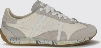 Premiata Sneakers basse Jackyx in pelle liscia e scamosciata con logo applicato