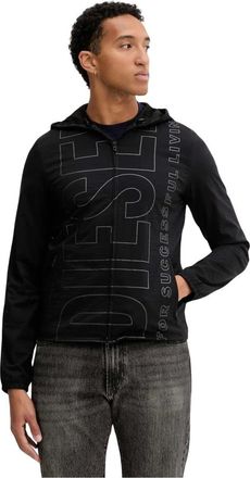 Diesel Heren, Sweatshirts & Hoodies, Zwart, Maat: 2XL Polyamide