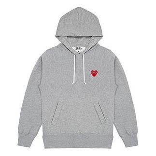 Comme Des Gar&ccedil;ons heart logo Red Love Pullover Gray P1T170