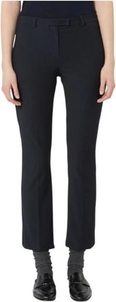 Max Mara Umanita Cropped Broeken - Dames - Vrijetijds broeken - Zwart - XS - Katoen - Broeken