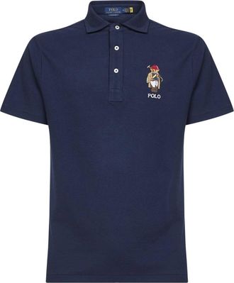 Polo Ralph Lauren Polo Bear Polo Shirt - Heren - Polos - Blauw - S - Katoen - Tops