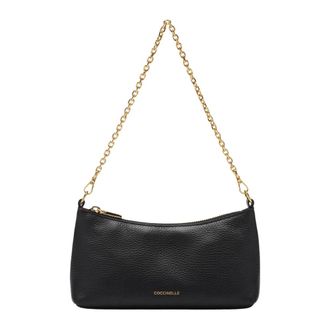 Coccinelle Aura Schoudertas - Dames - Schoudertassen - Zwart - ONE Size - Leer - Tassen
